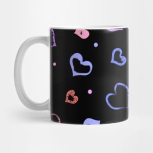 Colored hearts. Mug